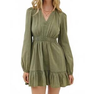 NEW IN FEBRUARY let it be mini dress in green